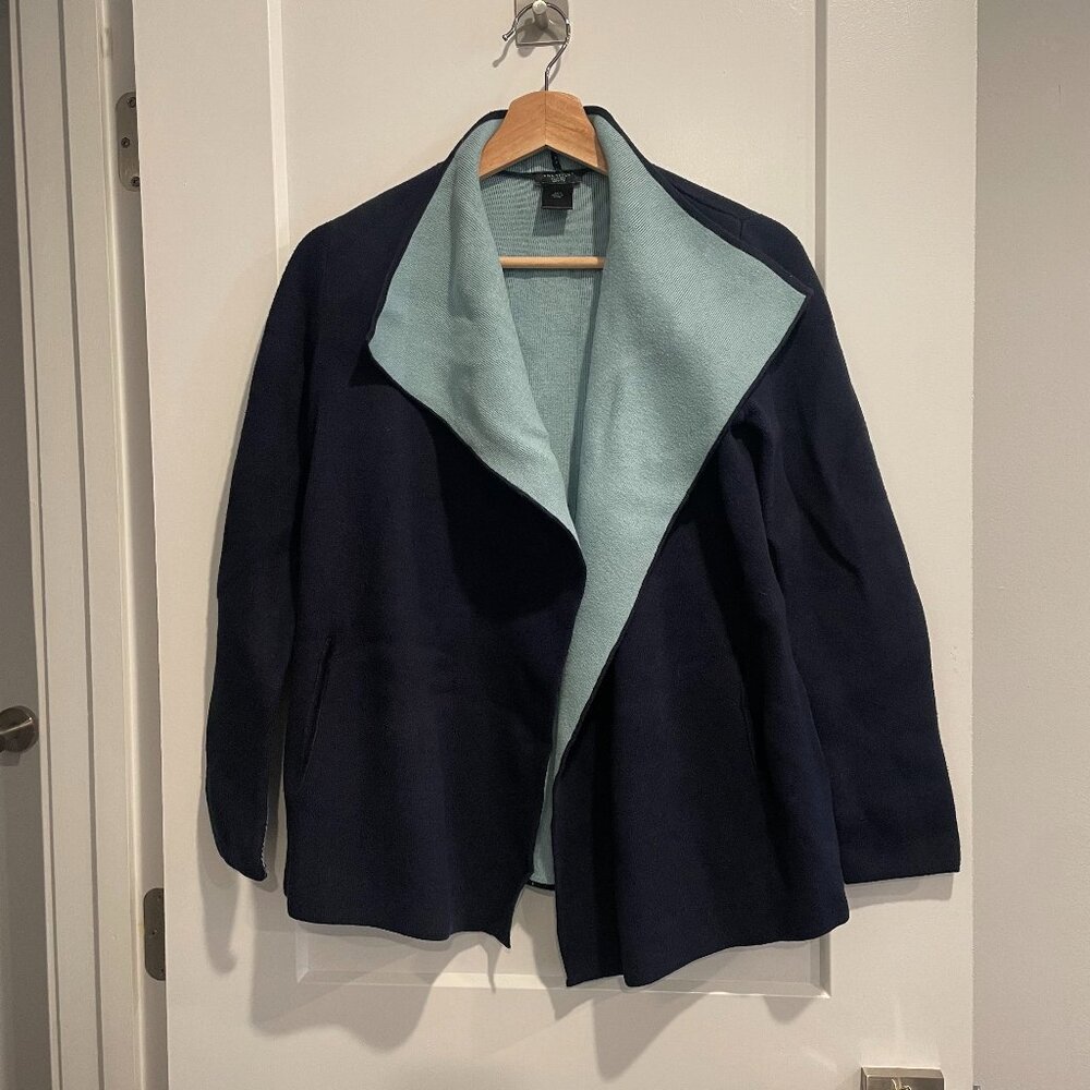 Two-tone drape cardigen